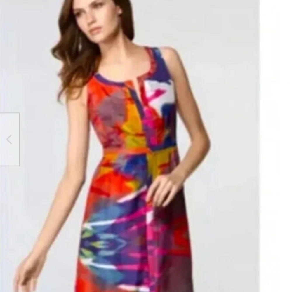 Tory Burch Amalia watercolor silk dress size 6